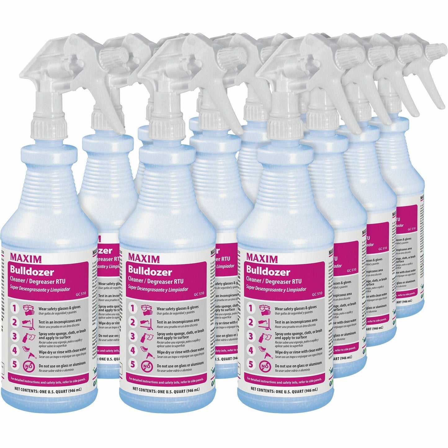 Midlab Bulldozer Cleaner/Degreaser/- 12 / Carton - Strong - Yellow